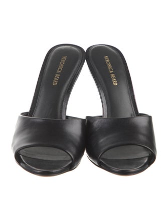 Veronica Beard Leather Mules