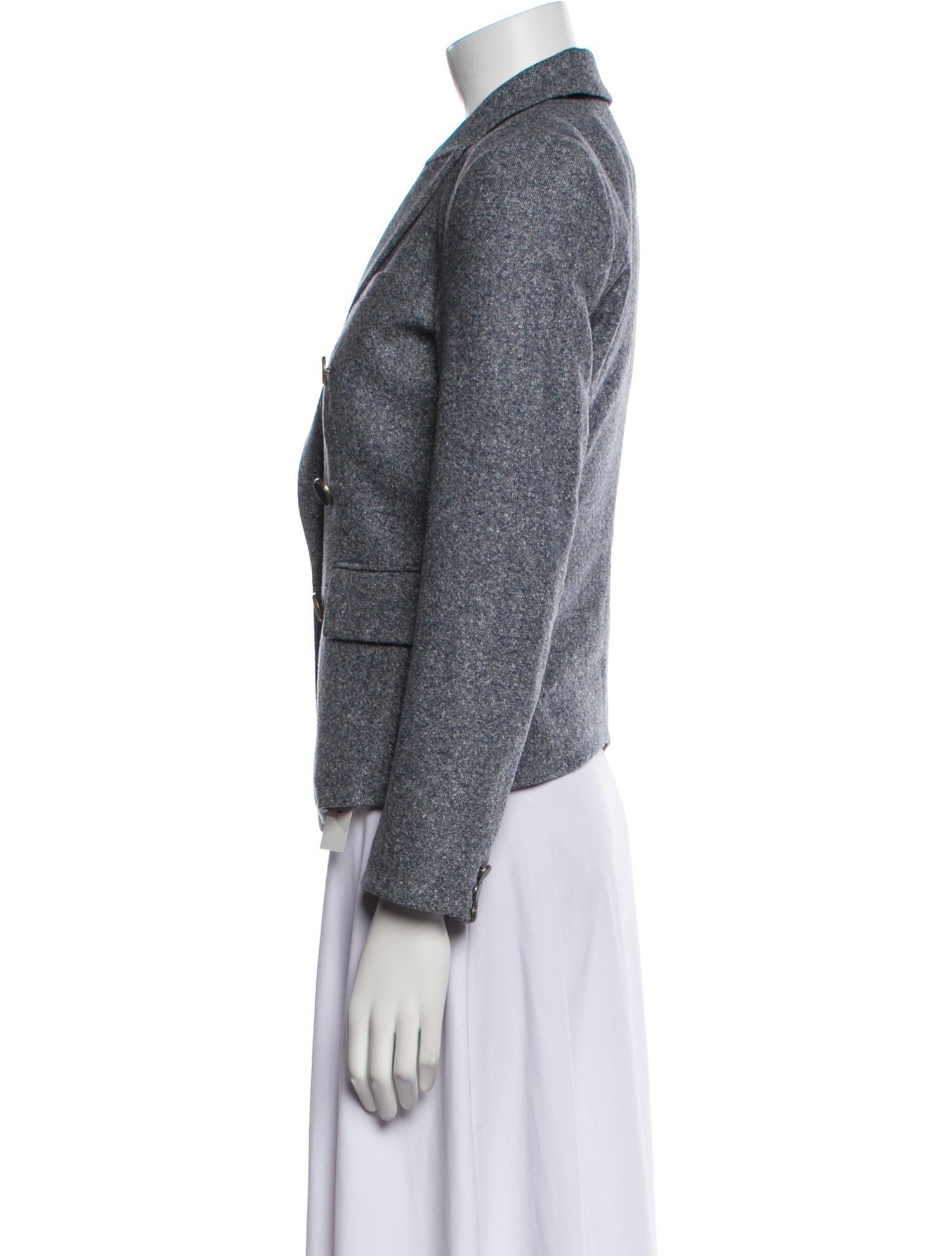 Veronica Beard Wool Tweed Pattern Blazer