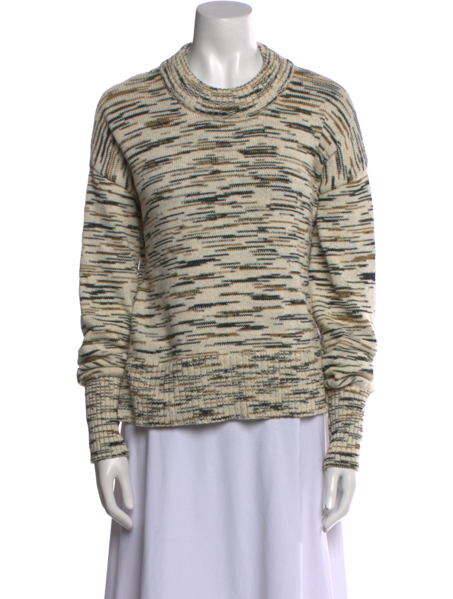 Veronica Beard Printed Mock Neck Sweater