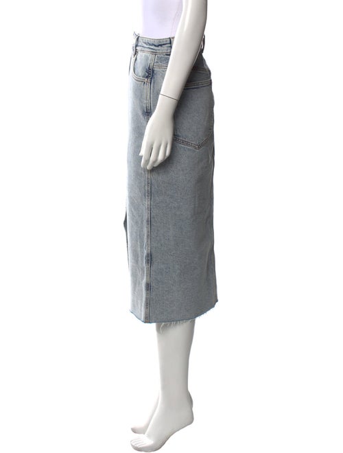 Veronica Beard Raw-Edge Trim Midi Length Skirt