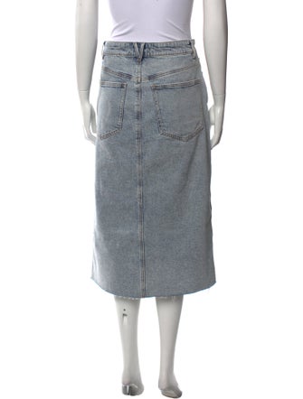 Veronica Beard Raw-Edge Trim Midi Length Skirt