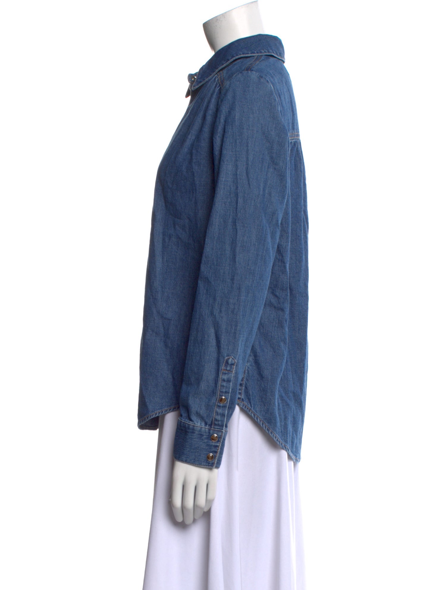 Veronica Beard Long Sleeve Button-Up Top