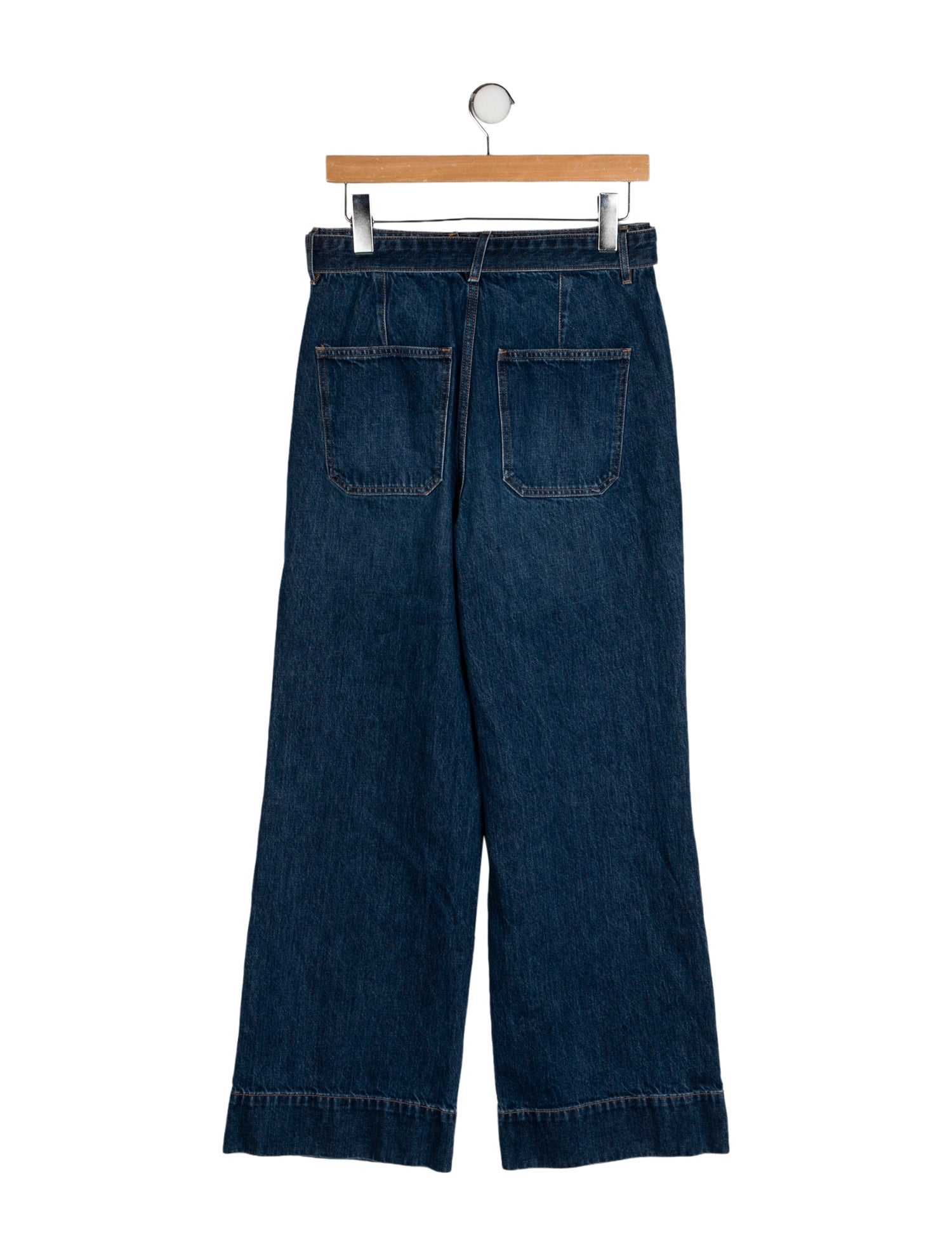 Veronica Beard High-Rise Wide Leg Jeans