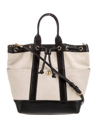 Veronica Beard Canvas Top Handle Bag