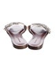 Veronica Beard Leather Sequin Embellishments Slides