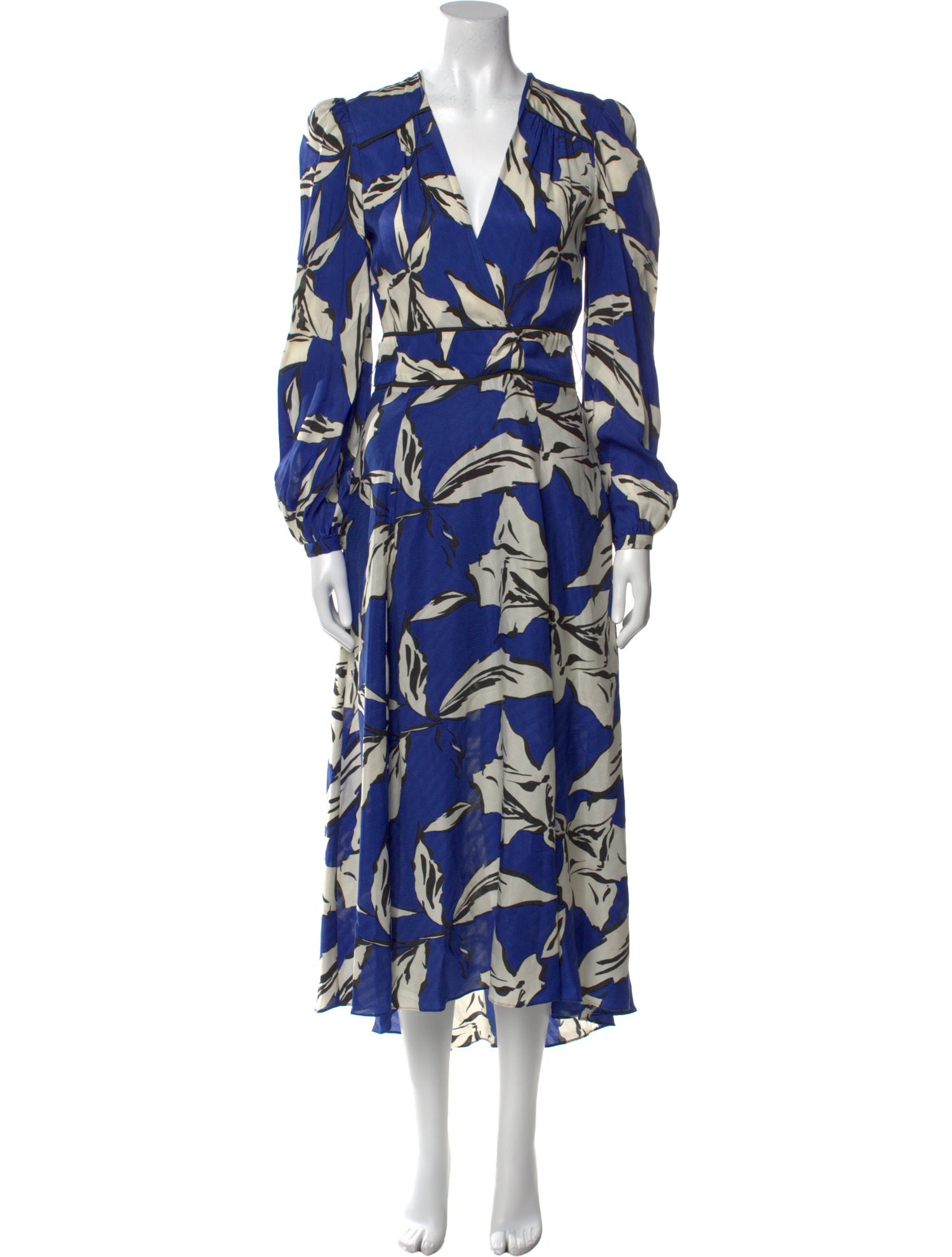 Veronica Beard Floral Print Long Dress