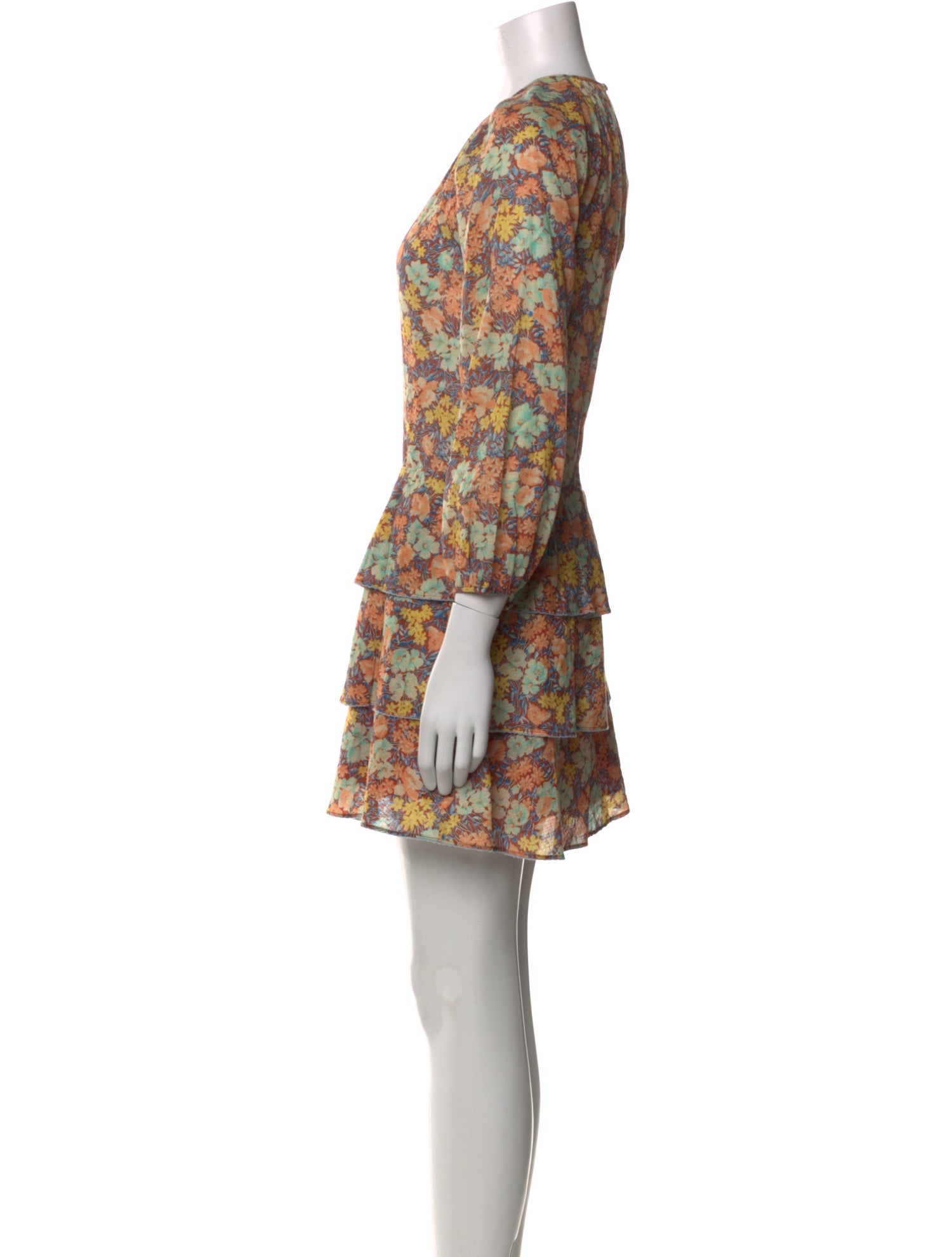 Veronica Beard Floral Print Mini Dress