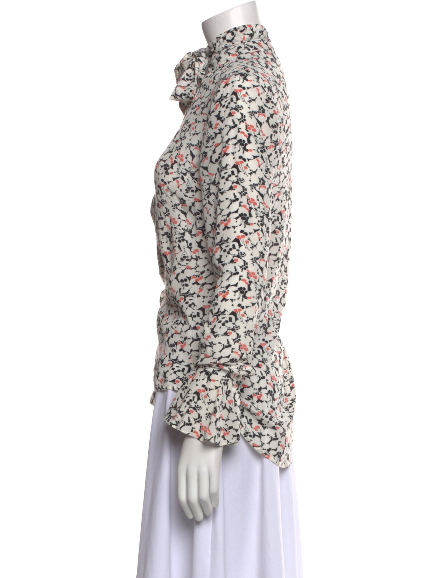 Veronica Beard Silk Floral Print Blouse