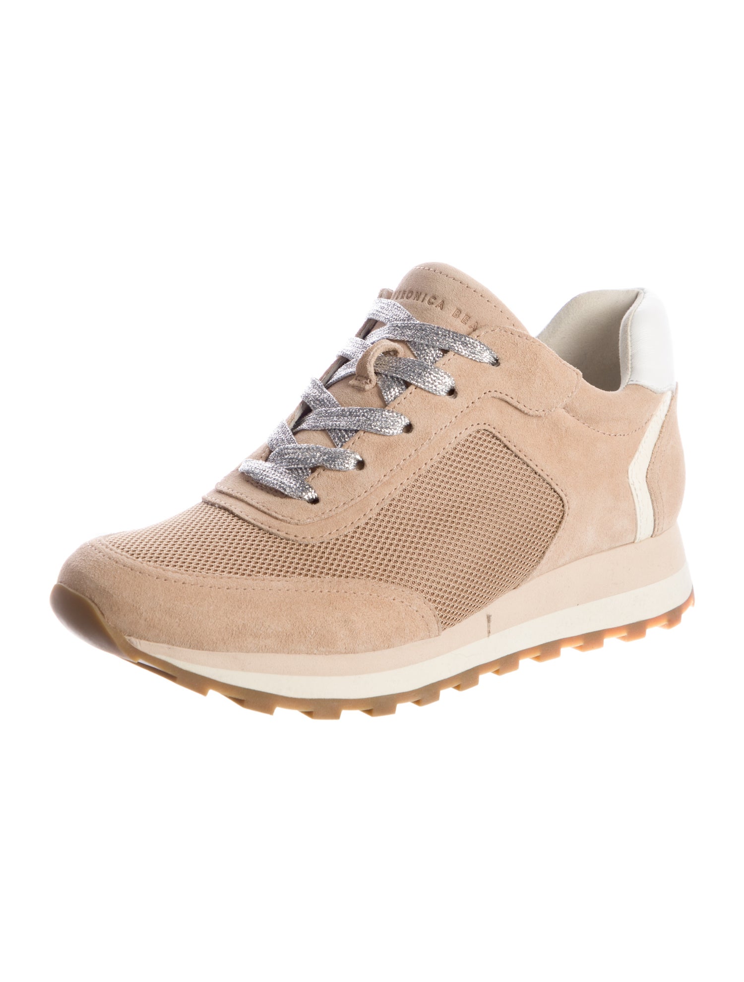 Veronica Beard Suede Colorblock Pattern Sneakers