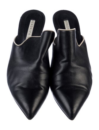 Veronica Beard Leather Mules