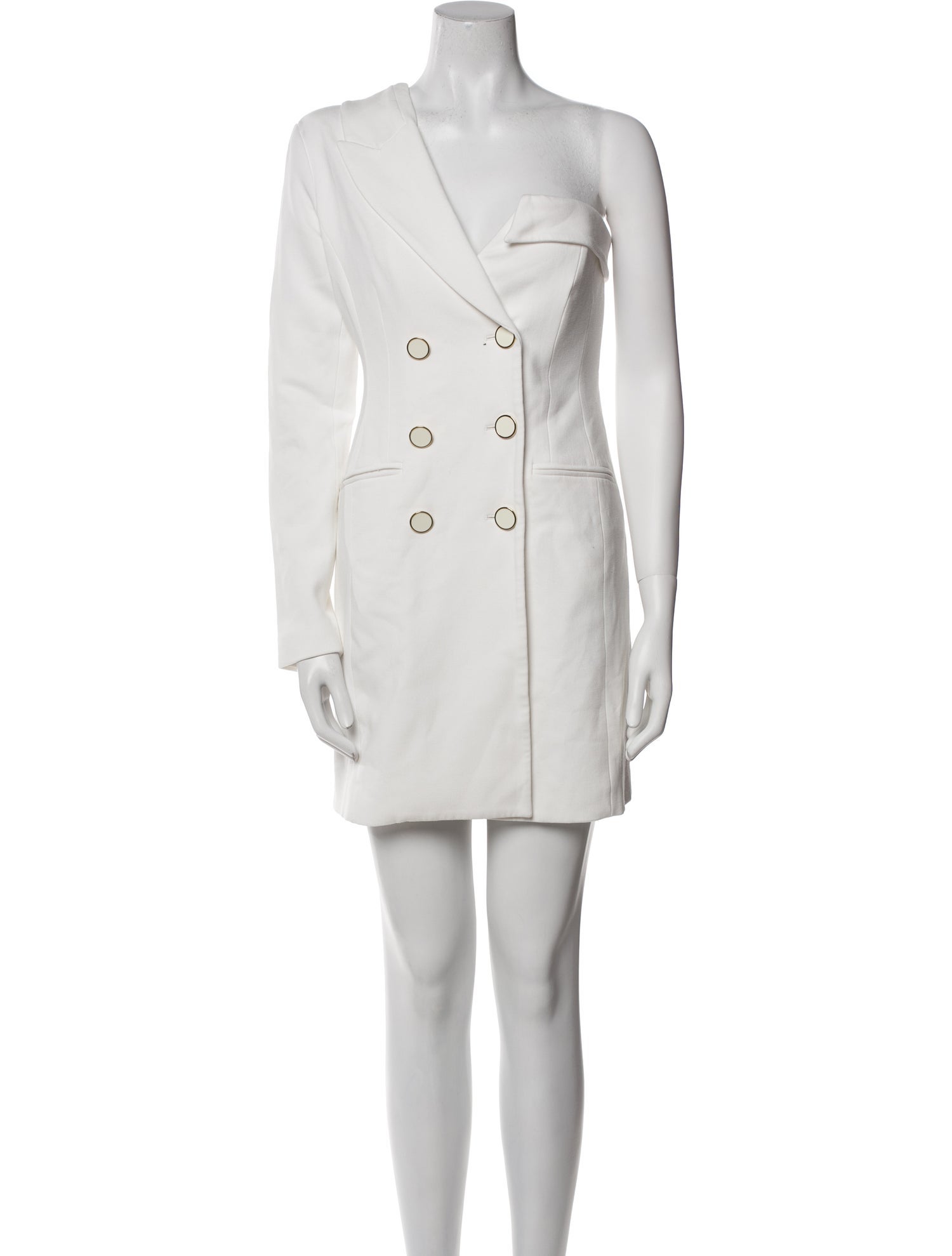 Veronica Beard One-Shoulder Mini Dress