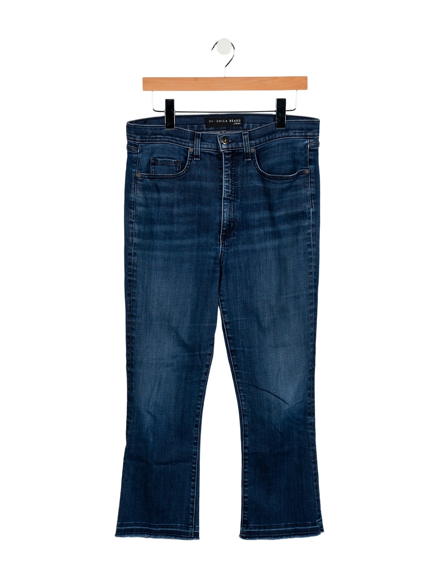 Veronica Beard Mid-Rise Straight Leg Jeans