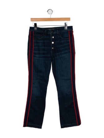 Veronica Beard Mid-Rise Straight Leg Jeans