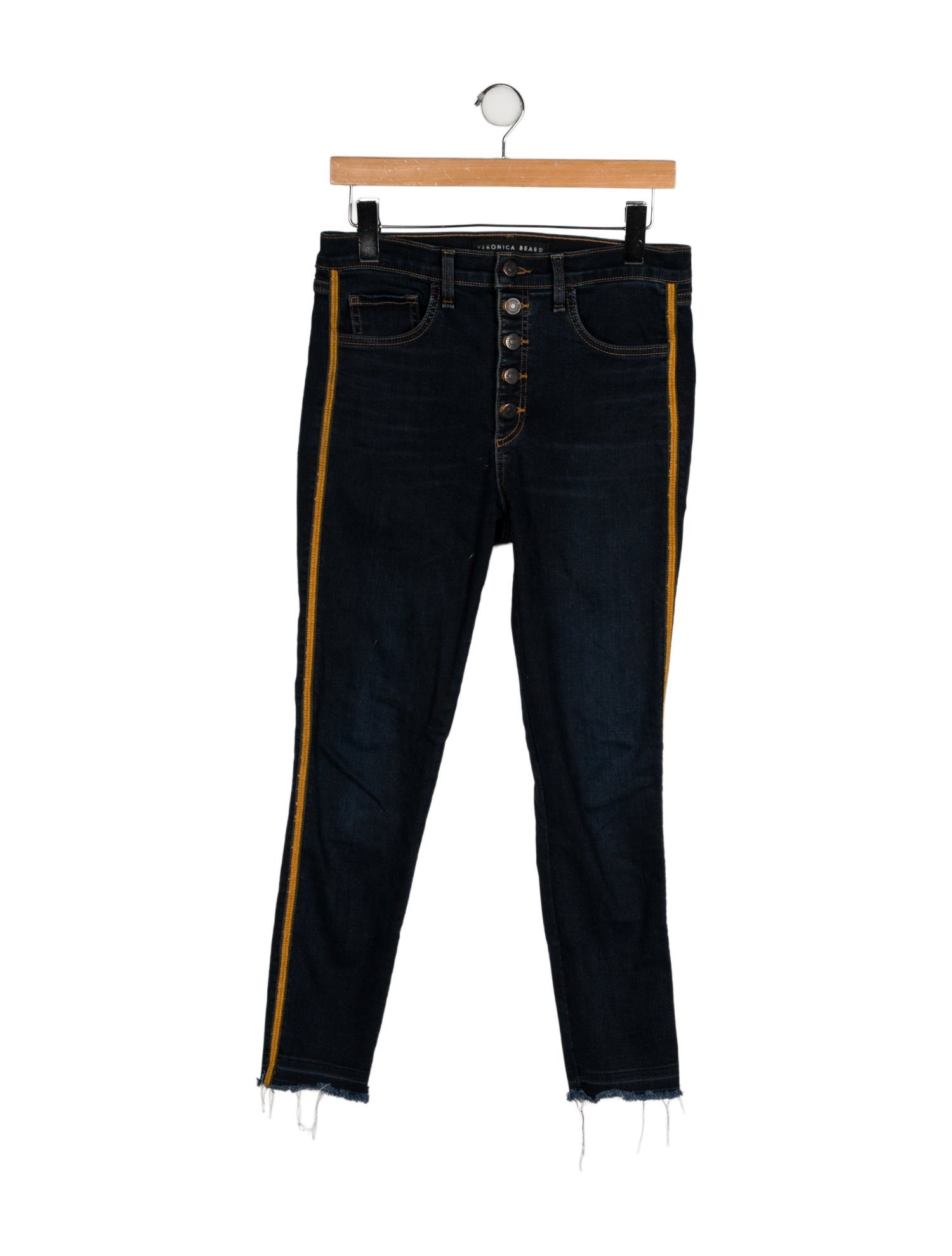 Veronica Beard Mid-Rise Skinny Leg Jeans
