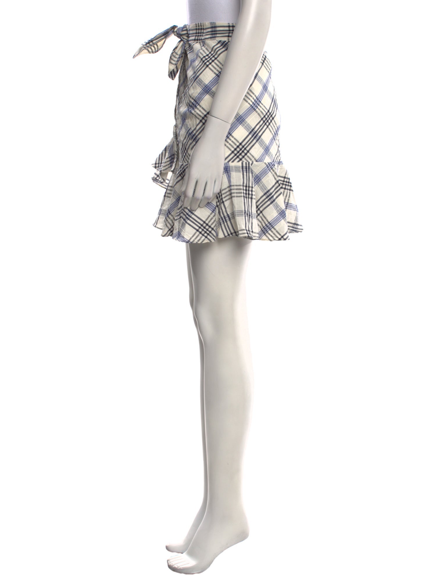 Veronica Beard Plaid Print Mini Skirt w/ Tags