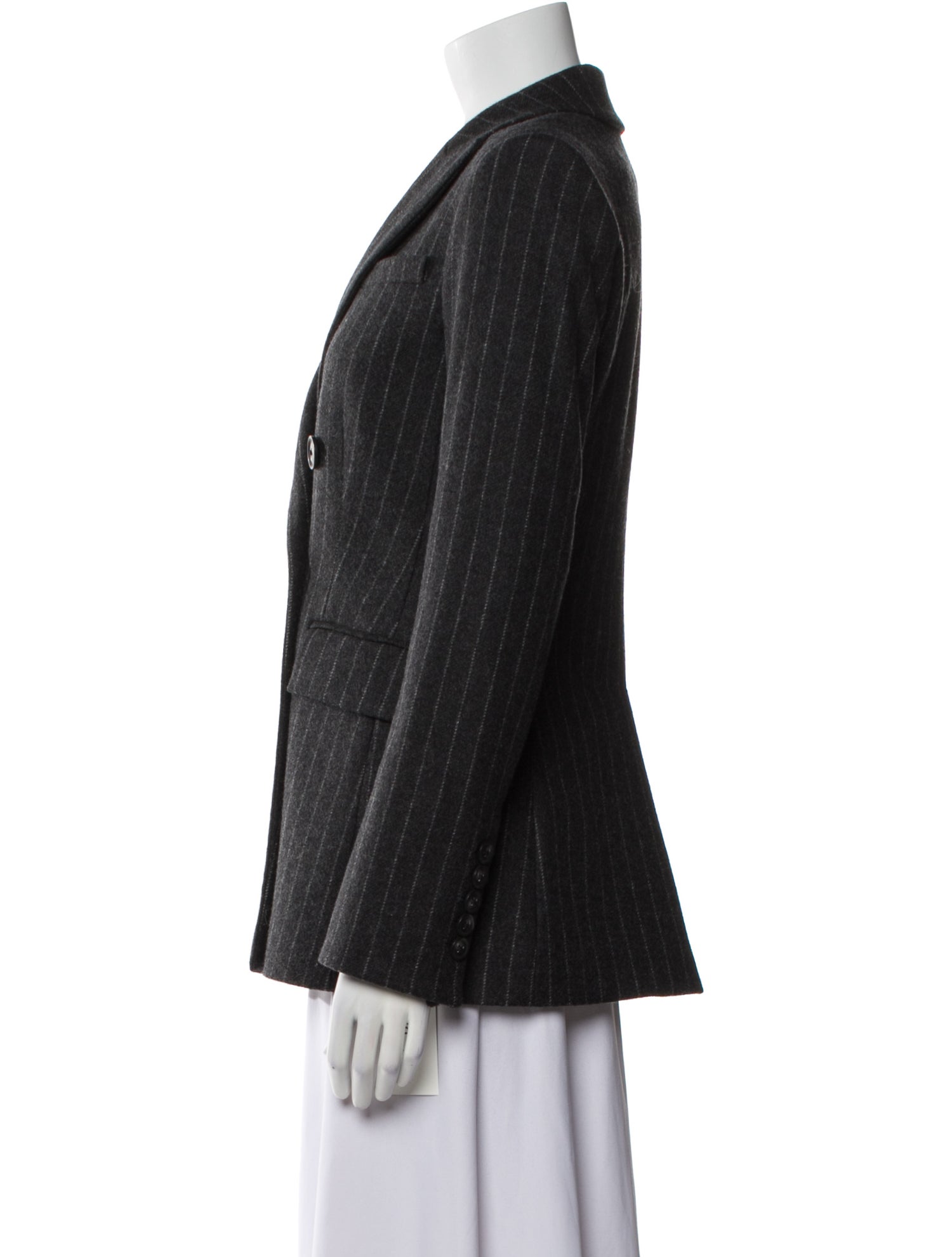 Veronica Beard Wool Striped Blazer