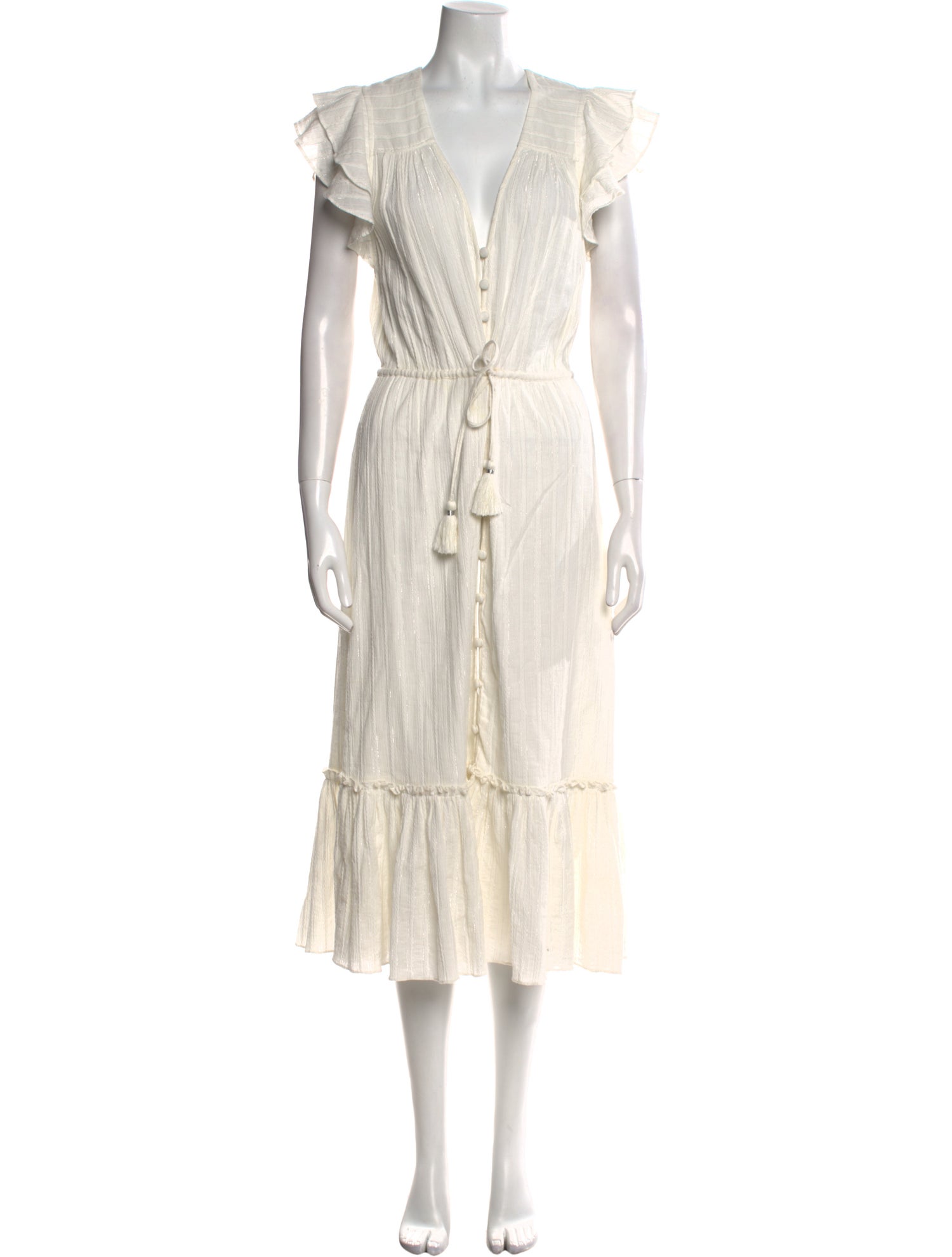 Veronica Beard V-Neck Long Dress