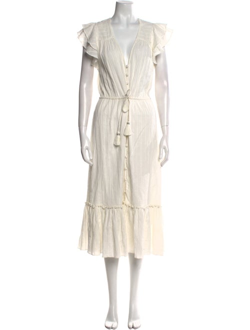 Veronica Beard V-Neck Long Dress