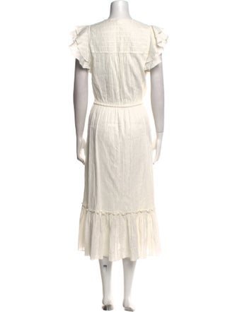 Veronica Beard V-Neck Long Dress