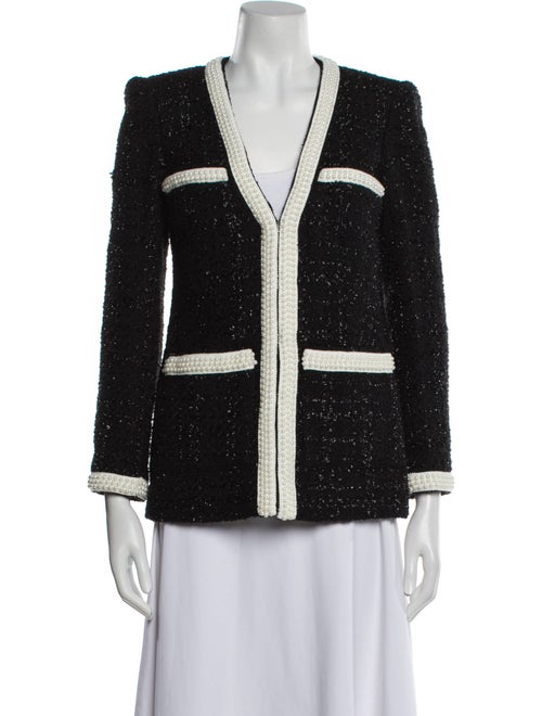 Veronica Beard Wool Tweed Pattern Evening Jacket