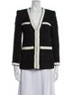 Veronica Beard Wool Tweed Pattern Evening Jacket