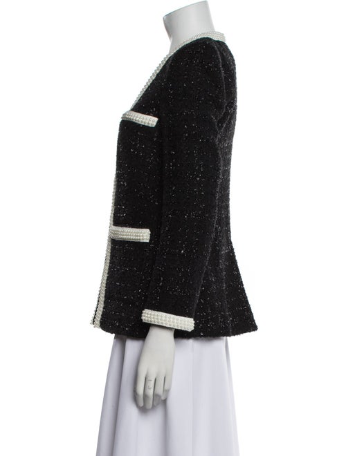 Veronica Beard Wool Tweed Pattern Evening Jacket