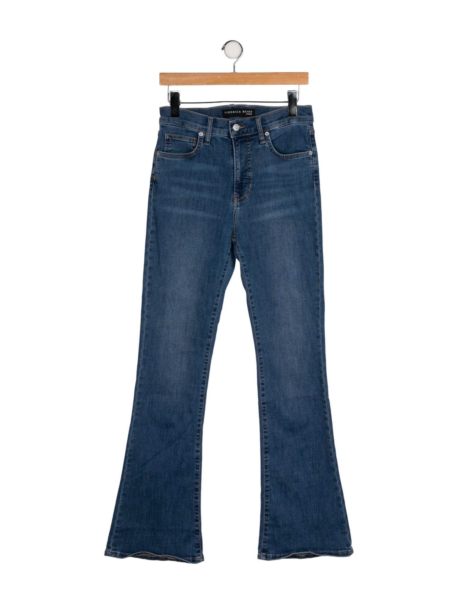 Veronica Beard High-Rise Wide Leg Jeans