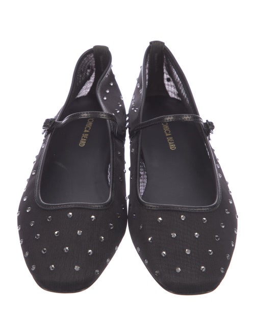 Veronica Beard Mesh Lace Pattern Mary Jane Flats