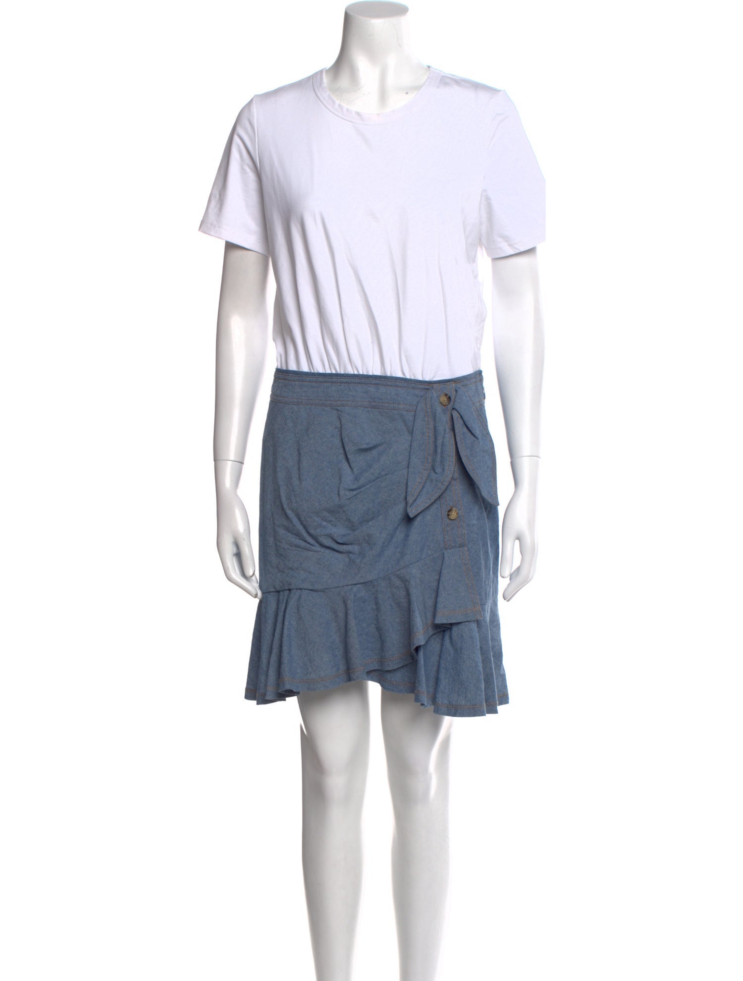 Veronica Beard Crew Neck Mini Dress