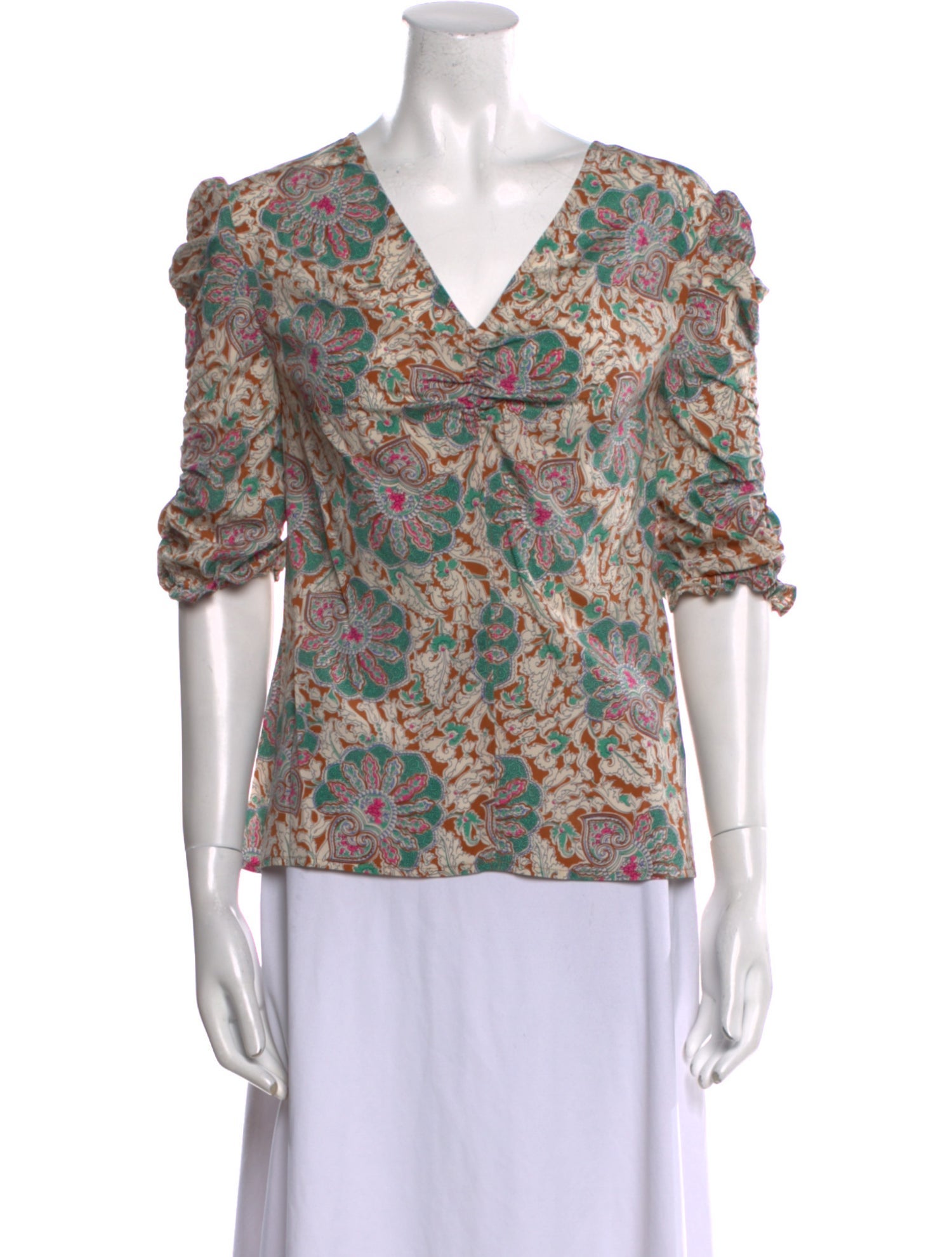 Veronica Beard Silk Floral Print Blouse w/ Tags