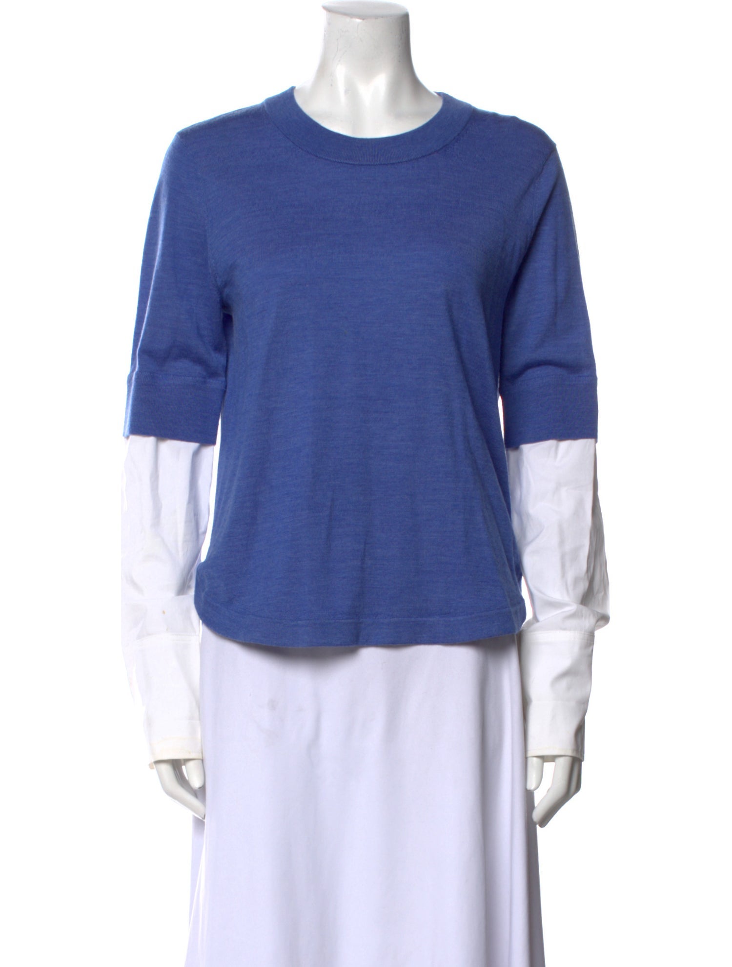 Veronica Beard Merino Wool Crew Neck Top