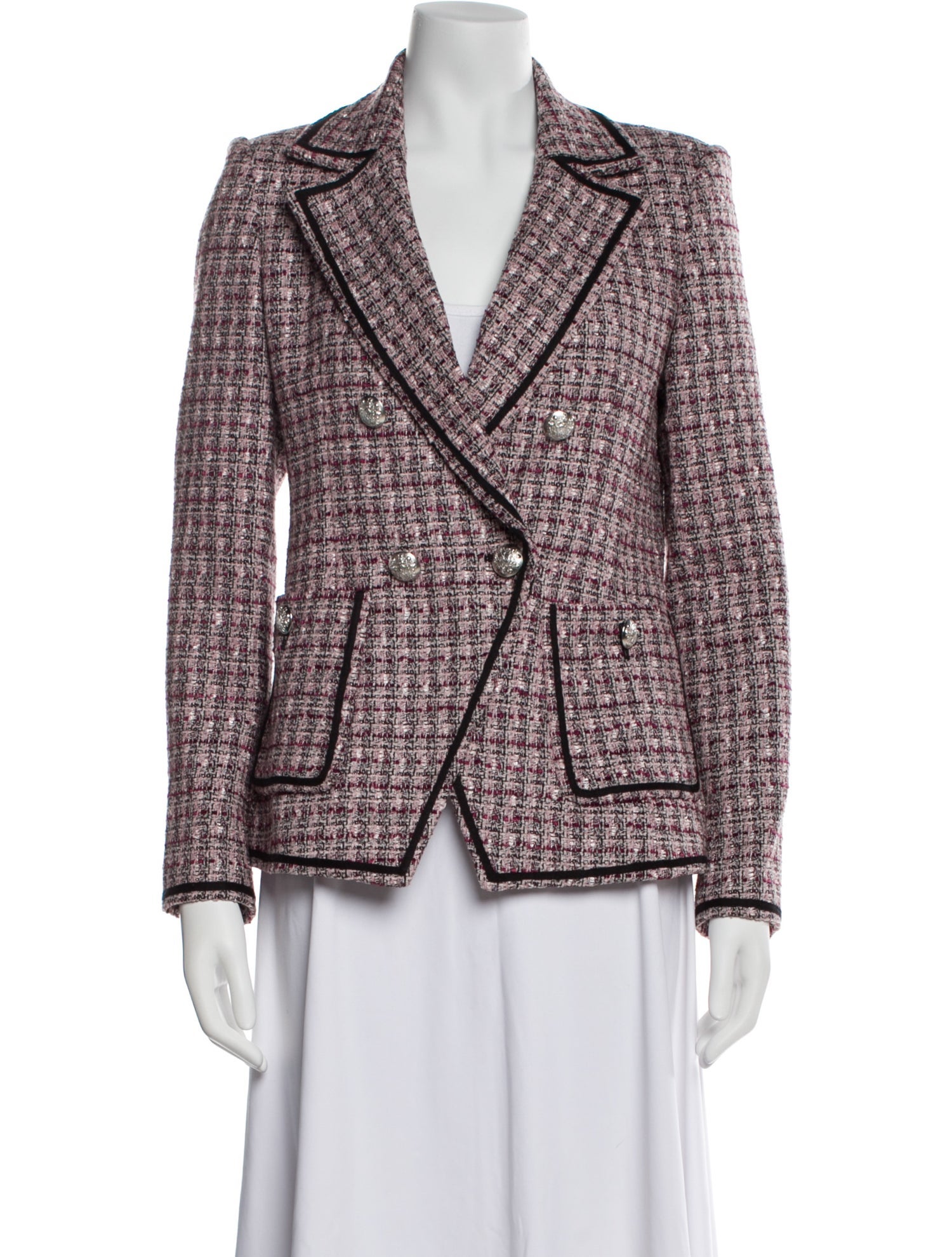 Veronica Beard Tweed Pattern Blazer