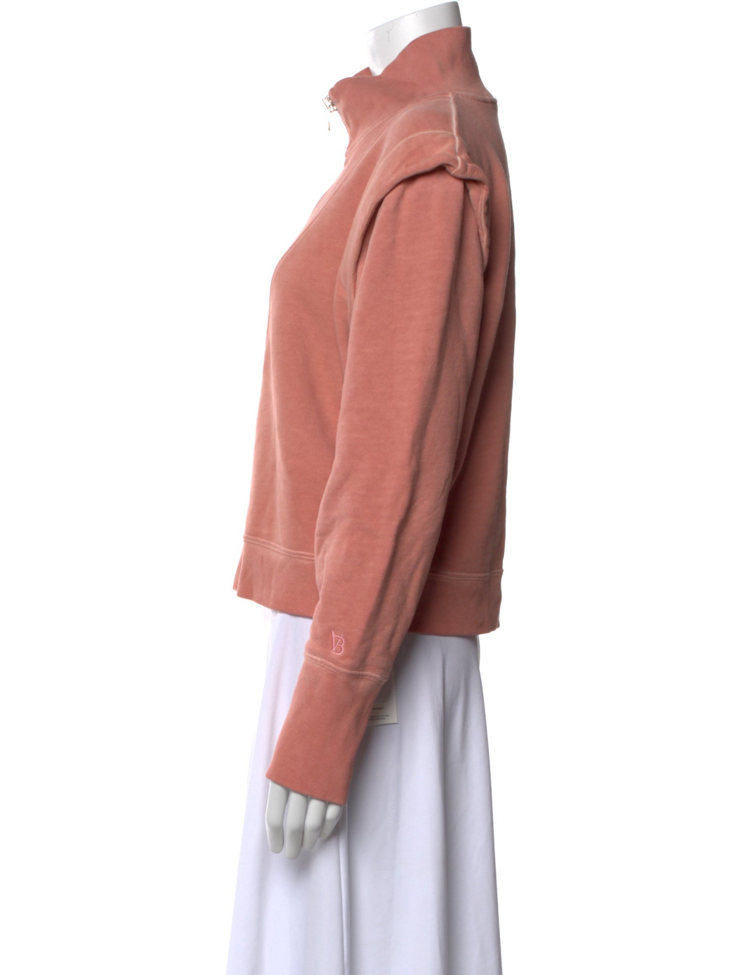 Veronica Beard Mock Neck Long Sleeve Sweatshirt