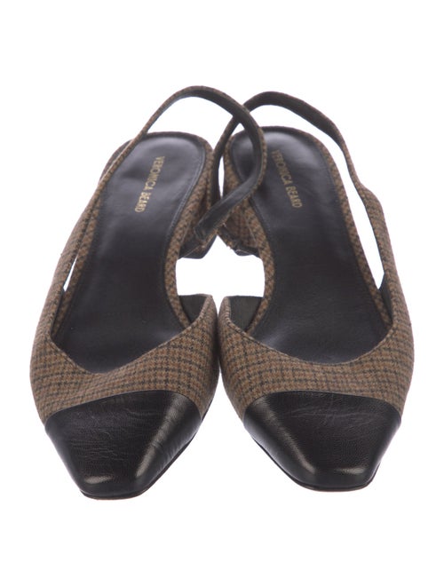 Veronica Beard Houndstooth Print Slingback Pumps