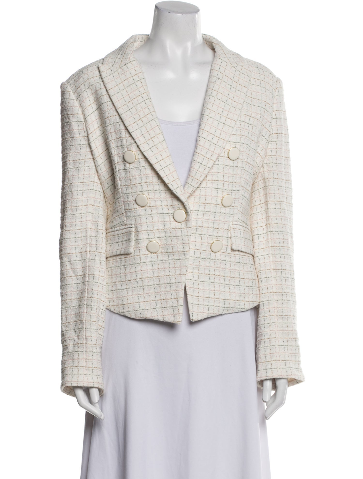 Veronica Beard Tweed Pattern Blazer