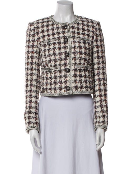 Veronica Beard Tweed Pattern Evening Jacket