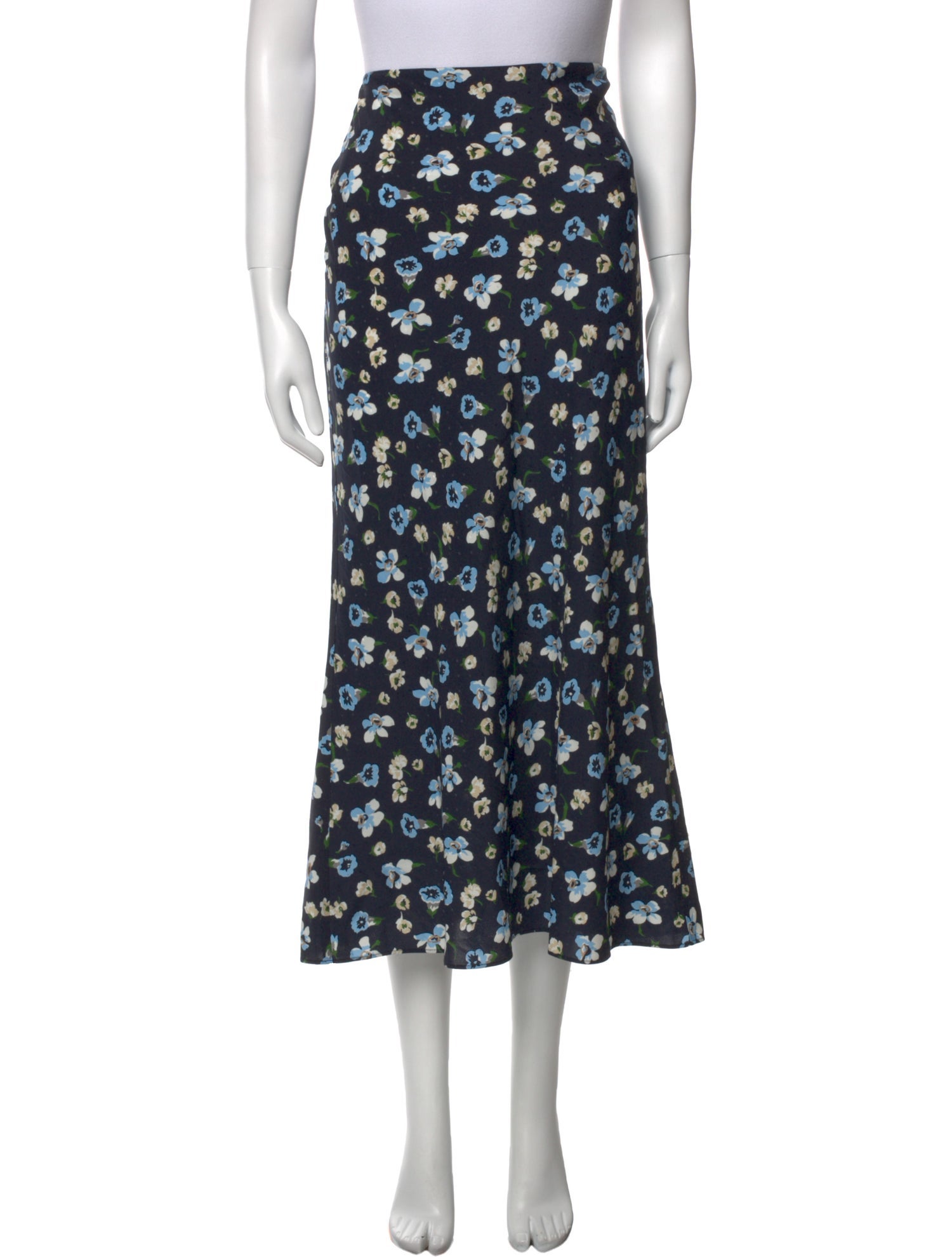 Veronica Beard Silk Midi Length Skirt