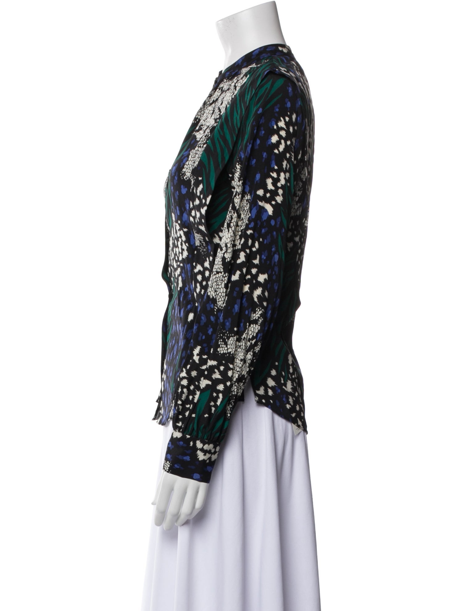 Veronica Beard Silk Printed Blouse