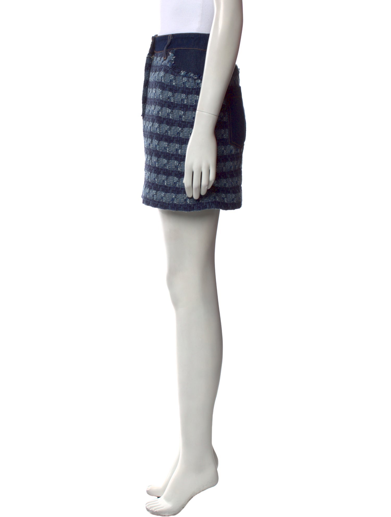 Veronica Beard Striped Mini Skirt