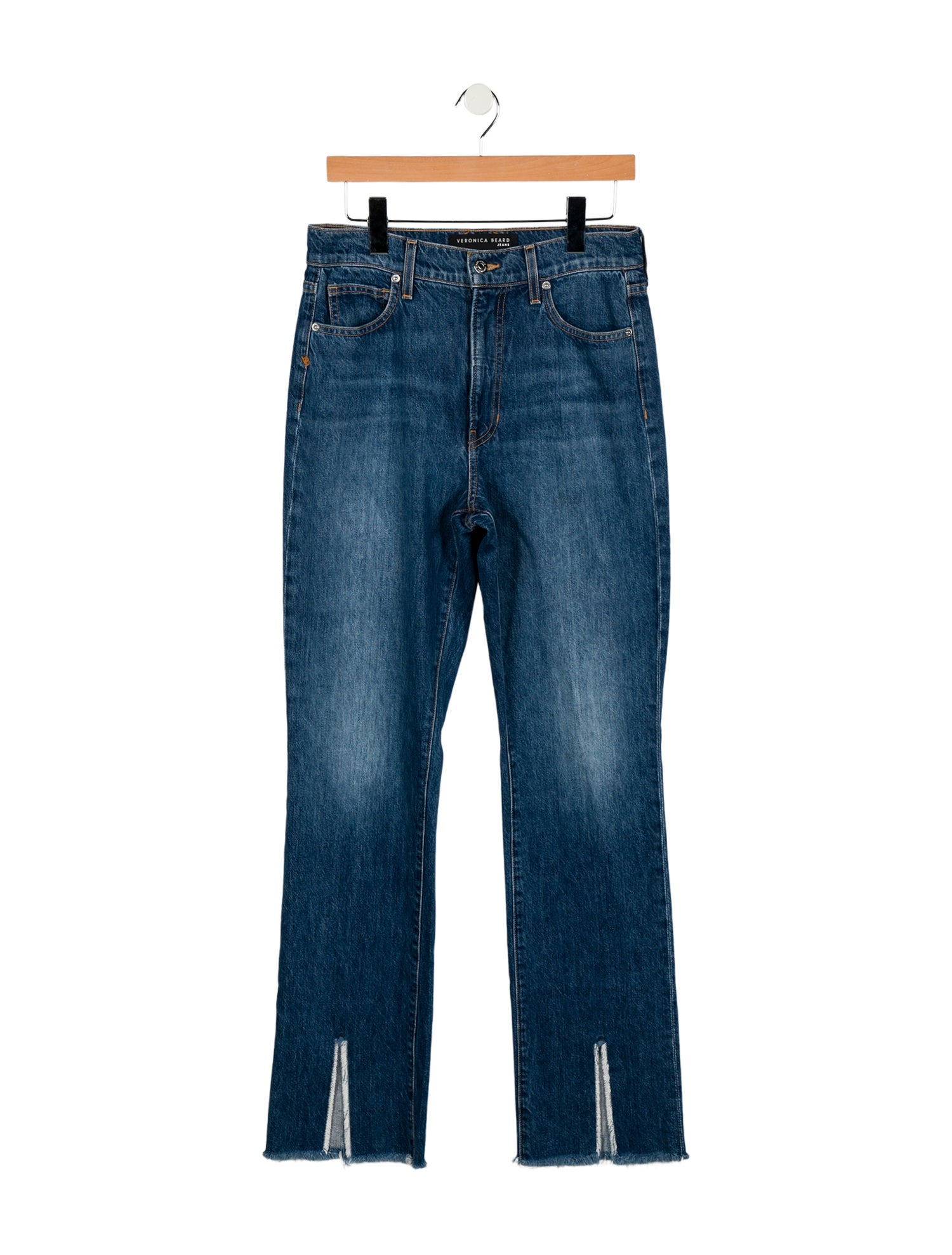 Veronica Beard High-Rise Wide Leg Jeans