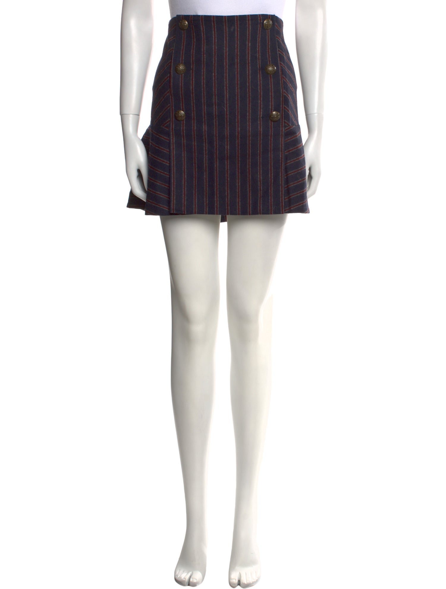 Veronica Beard Wool Mini Skirt