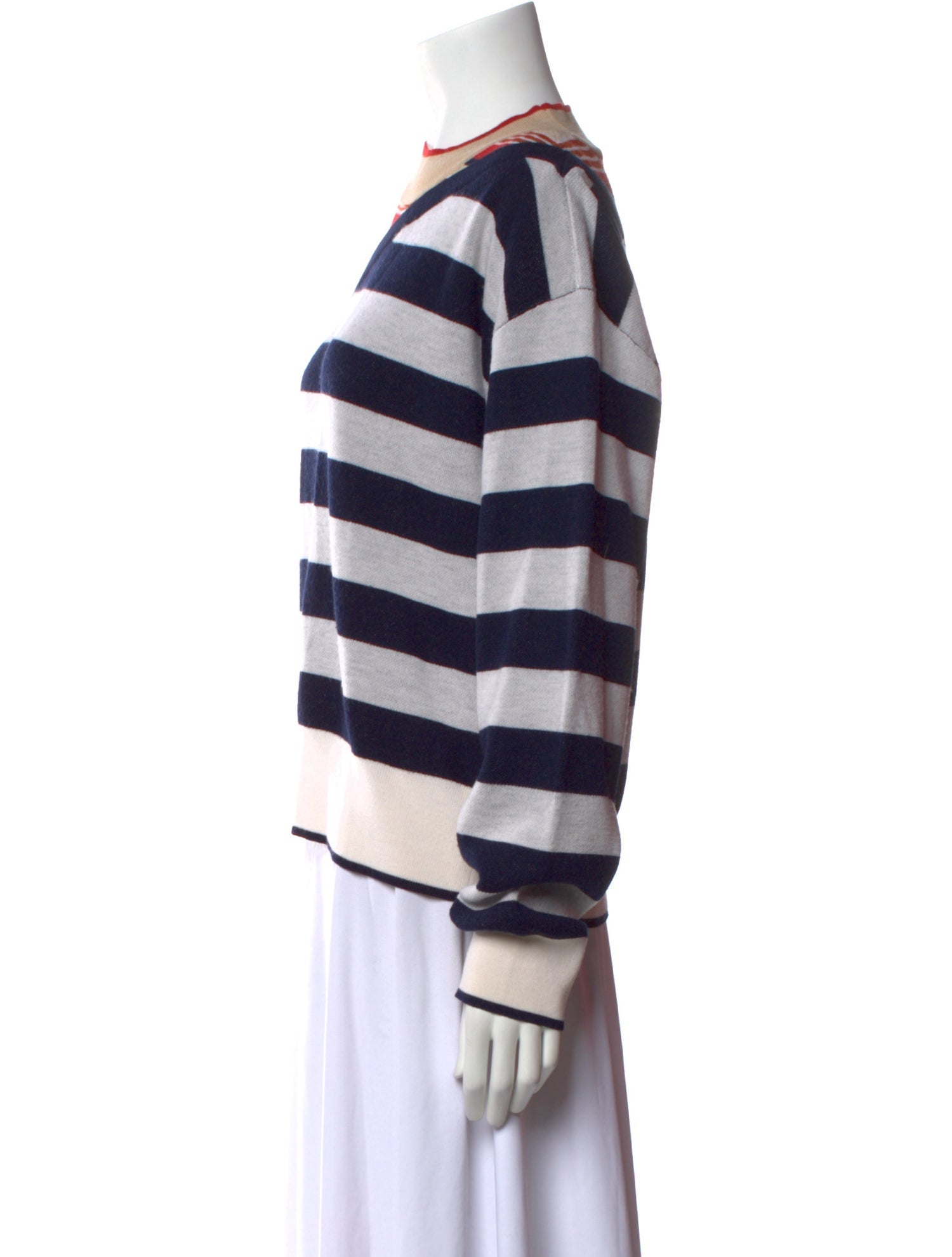 Veronica Beard Merino Wool Striped Sweater