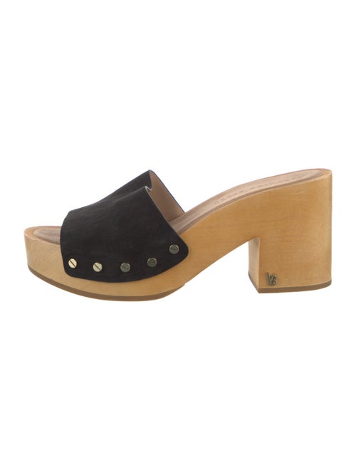 Veronica Beard Suede Studded Accents Slides