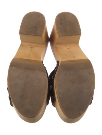 Veronica Beard Suede Studded Accents Slides