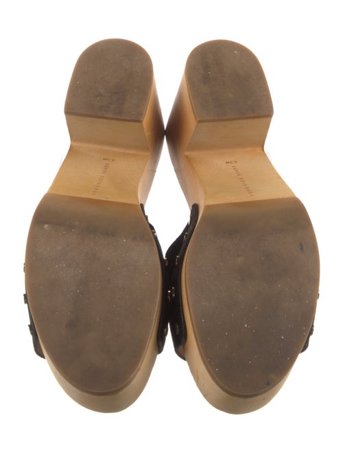 Veronica Beard Suede Studded Accents Slides