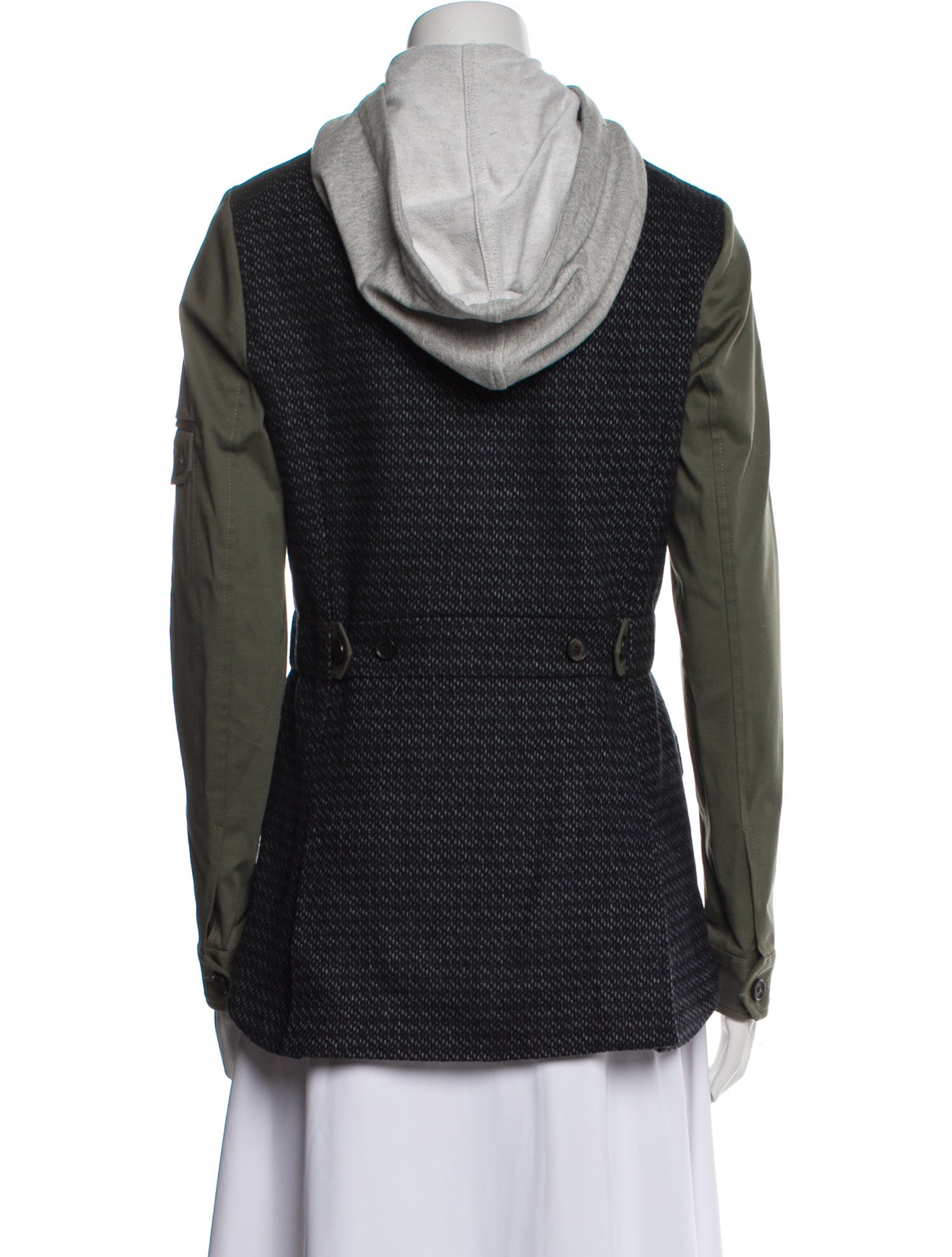 Veronica Beard Wool Colorblock Pattern Jacket