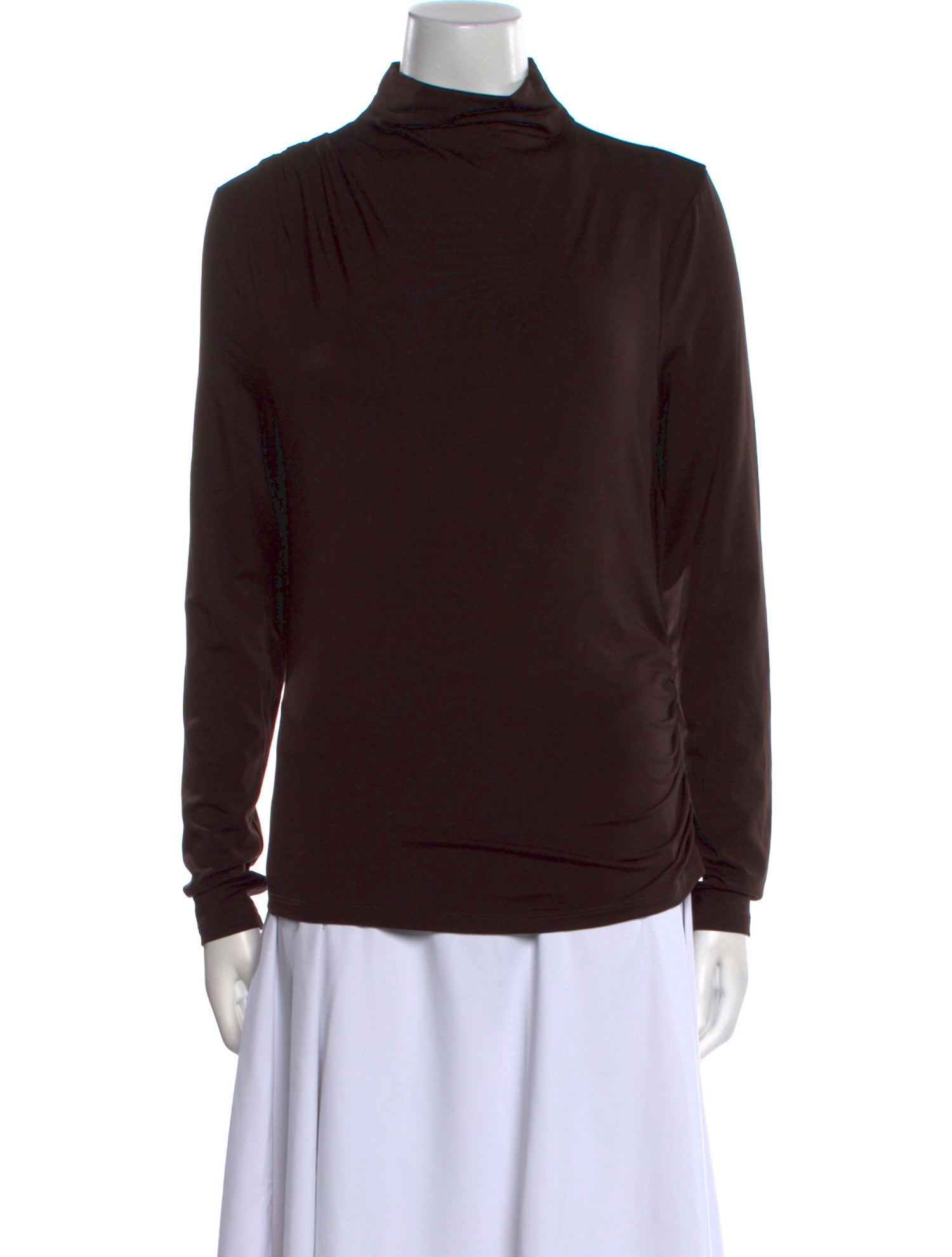 Veronica Beard Mock Neck Long Sleeve Sweatshirt