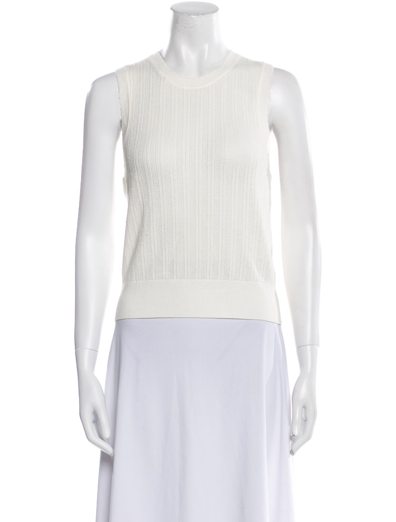 Veronica Beard Merino Wool Crew Neck Top