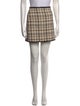 Veronica Beard Plaid Print Mini Skirt
