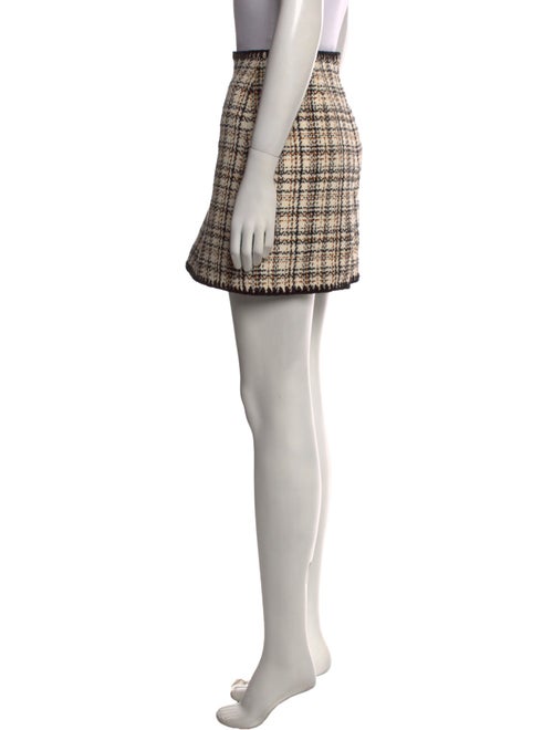 Veronica Beard Plaid Print Mini Skirt
